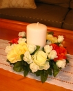 6" Rose Candle Ring