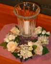 9" Hydrangea & Rose Candle Ring