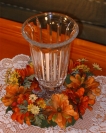 9" Zinnia & Wild Daisy Candle Ring