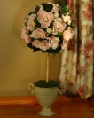 Pink Roses Topiary