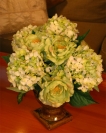 Ranunculus & Hydrangea Centerpiece